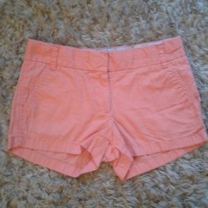 J Crew Orange/salmon shorts size 0